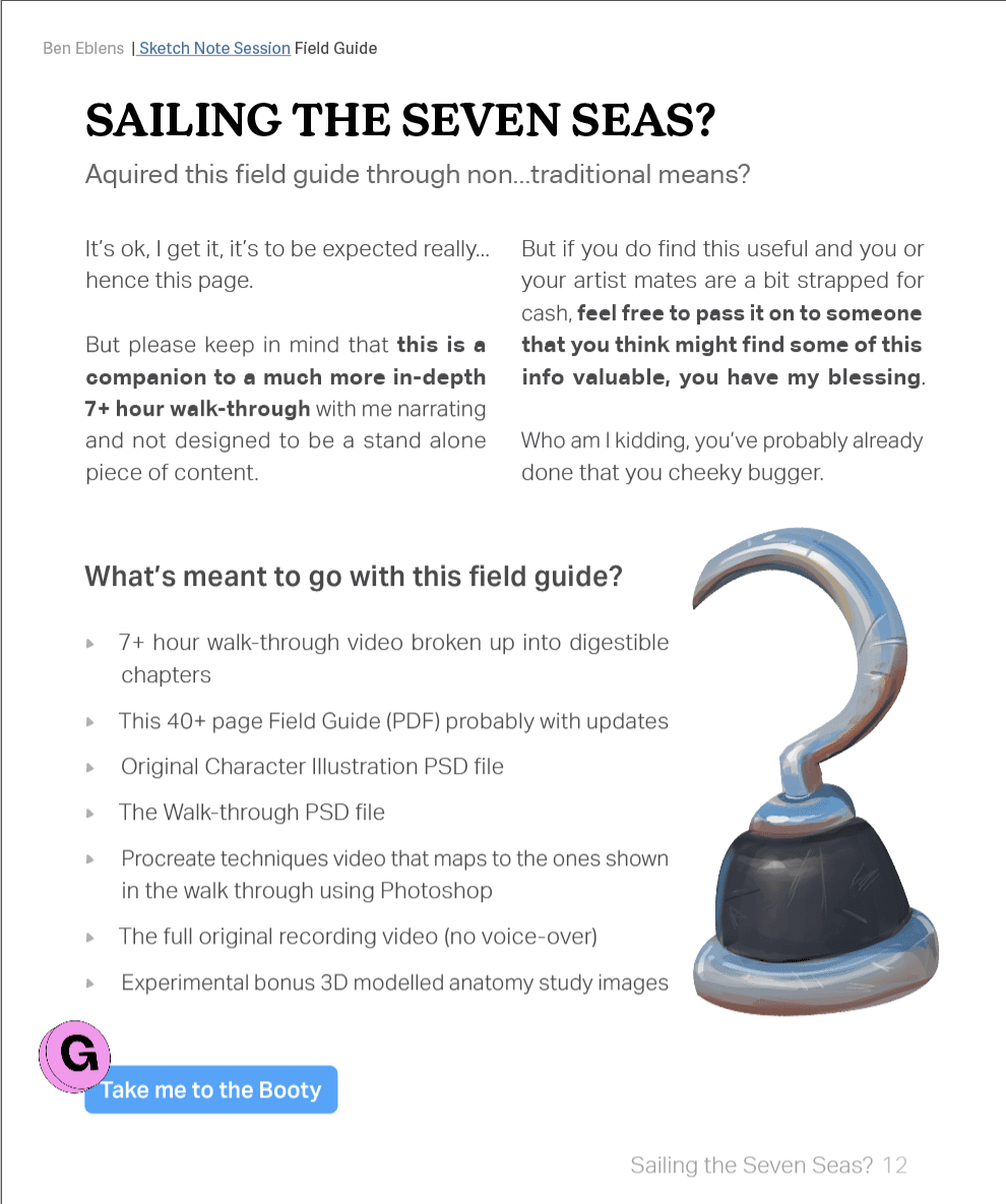 A 'piracy' experiment in the PDF field guide
