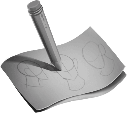 Example reference shapes and illustrations for practice assignments