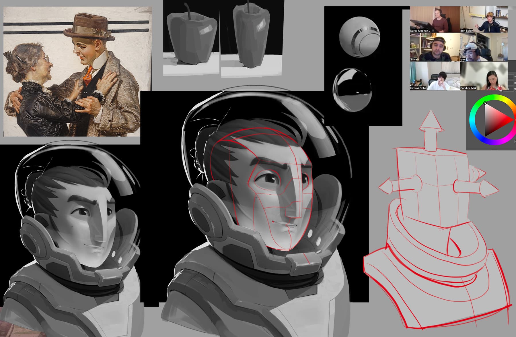 Live session showing students learning together