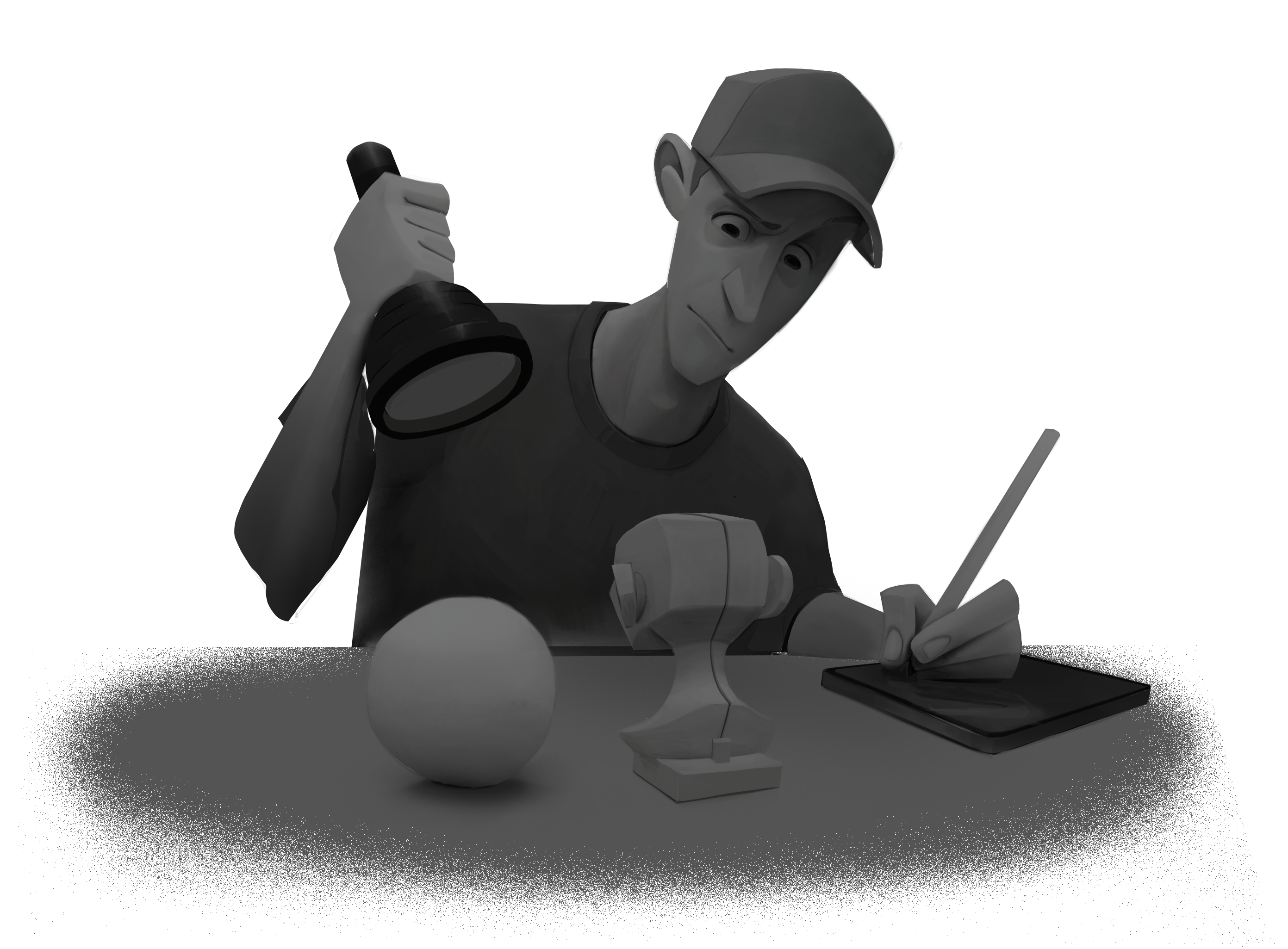 Dark shapes demonstration